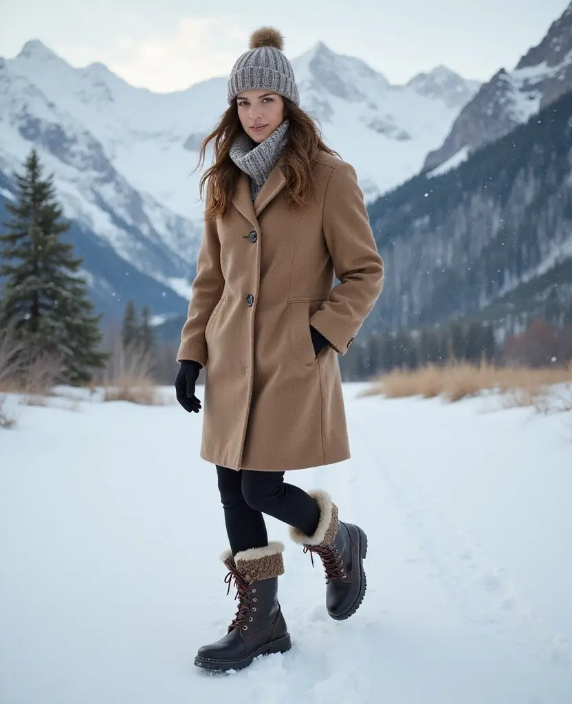 15 Cozy Outfit Ideas to Elevate Your Austrian Winter Wardrobe This December! 12 what to wear in Austria in December 15 Cozy Outfit Ideas to Elevate Your Austrian Winter Wardrobe This December! - 6. Stylish Winter Boots
