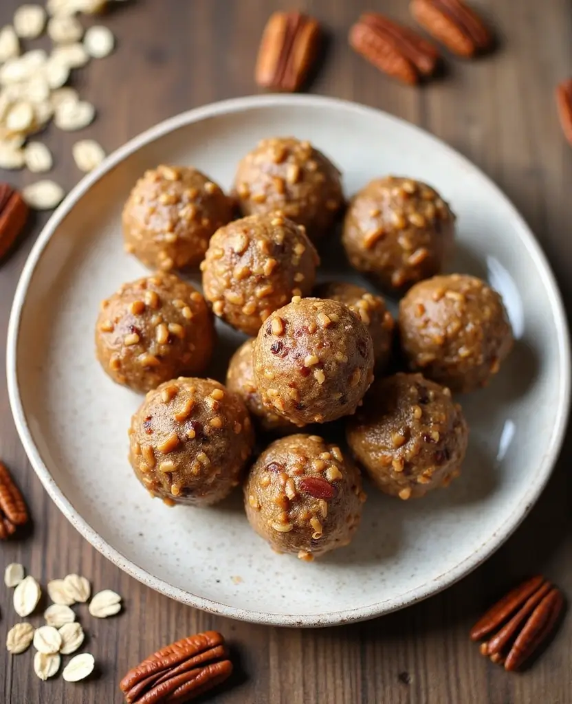 15 Healthy Thanksgiving Recipes That Will Make You Forget About the Calories (You’ll Love #7!) 97 healthy Thanksgiving recipes 15 Healthy Thanksgiving Recipes That Will Make You Forget About the Calories (You’ll Love #7!) - 15. Pecan Pie Energy Bites