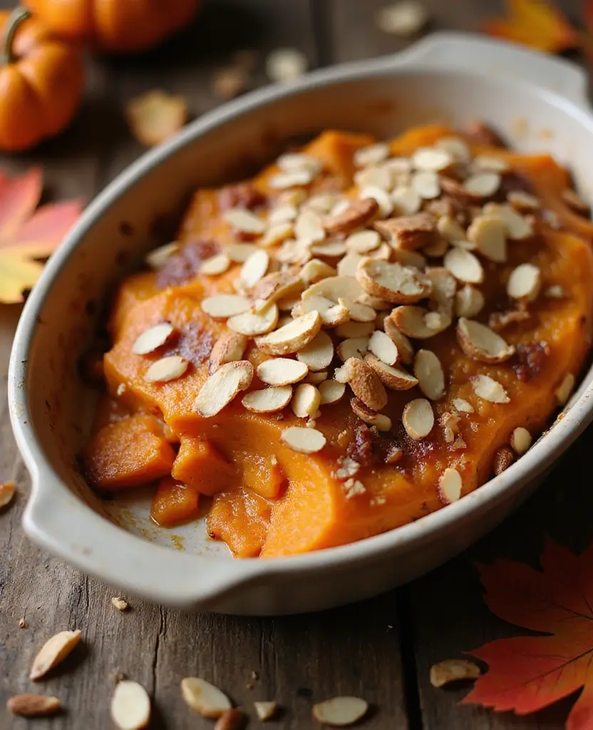 15 Healthy Thanksgiving Recipes That Will Make You Forget About the Calories (You’ll Love #7!) 22 healthy Thanksgiving recipes 15 Healthy Thanksgiving Recipes That Will Make You Forget About the Calories (You’ll Love #7!) - 4. Sweet Potato Casserole with Almonds