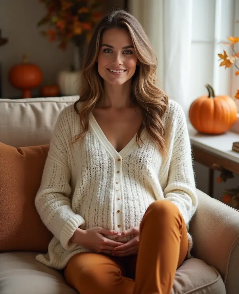 15 Thanksgiving Outfits for Pregnant Women That Are Cute, Cozy, and Chic (#3 Will Surprise You!) 22 Thanksgiving outfits for pregnant women 15 Thanksgiving Outfits for Pregnant Women That Are Cute, Cozy, and Chic (#3 Will Surprise You!) - 4. Cozy Tunic and Ankle Pants