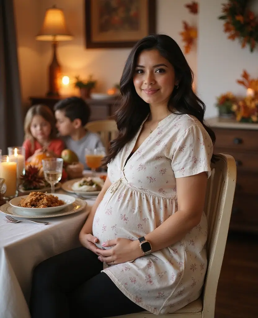 15 Thanksgiving Outfits for Pregnant Women That Are Cute, Cozy, and Chic (#3 Will Surprise You!) 50 Thanksgiving outfits for pregnant women 15 Thanksgiving Outfits for Pregnant Women That Are Cute, Cozy, and Chic (#3 Will Surprise You!) - 8. Elegant Tunic Dress with Leggings