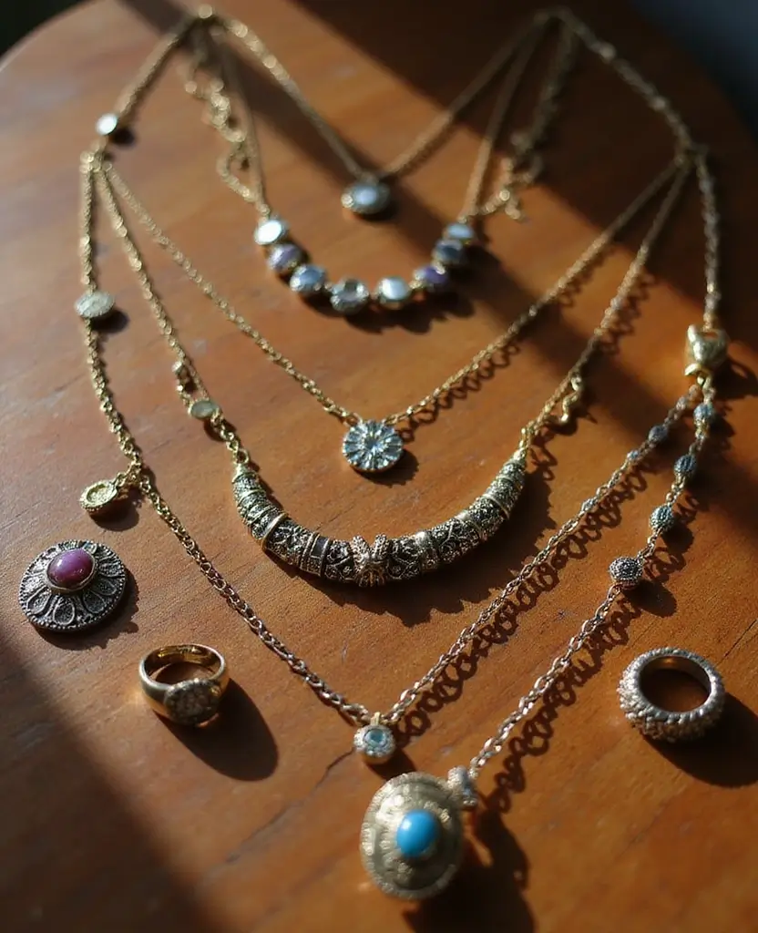 20 December Fashion Trends in Italy That Every Traveler Should Follow! 8 What to Wear in Italy in December 20 December Fashion Trends in Italy That Every Traveler Should Follow! - 8. Layered Jewelry