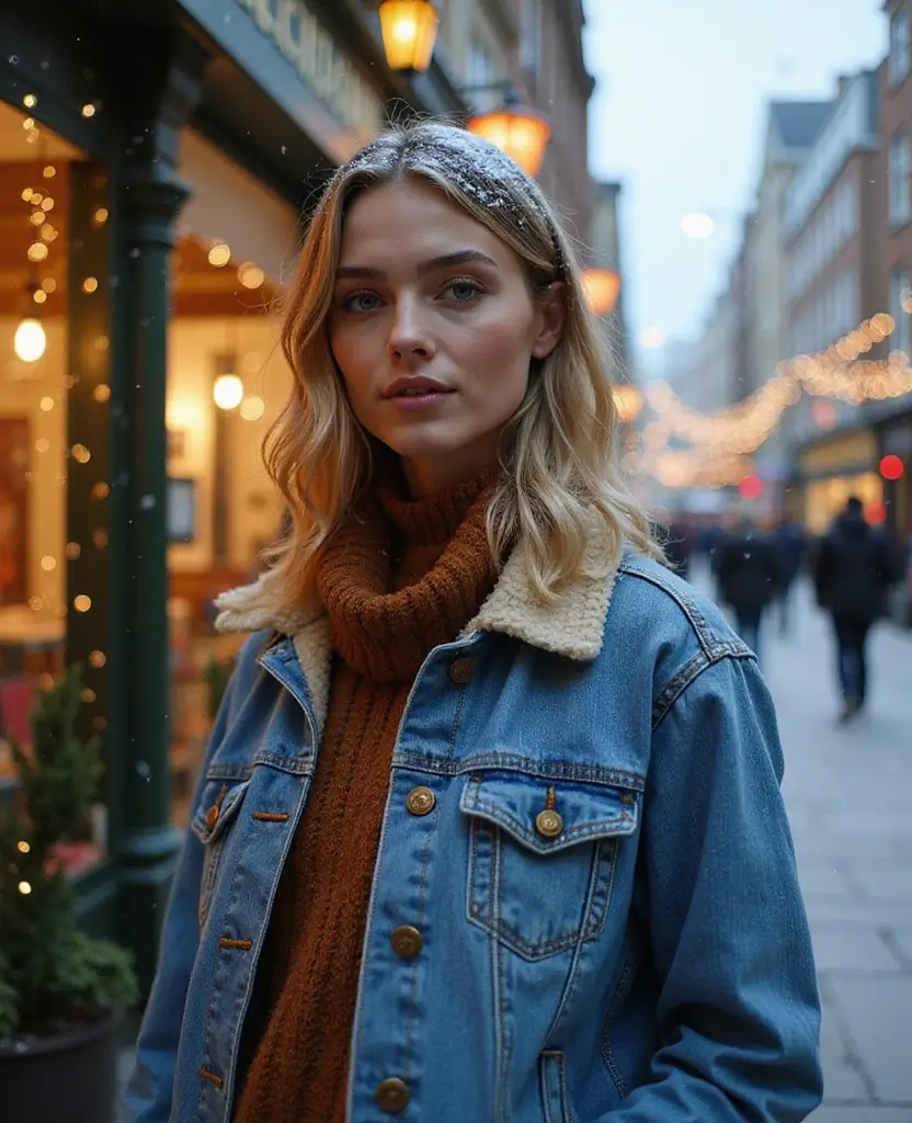 20 Stunning Looks to Inspire Your December London Wardrobe (Wait Until You See #11!) 37 what to wear in London in December 20 Stunning Looks to Inspire Your December London Wardrobe (Wait Until You See #11!) - 19. Layering with Denim Jackets