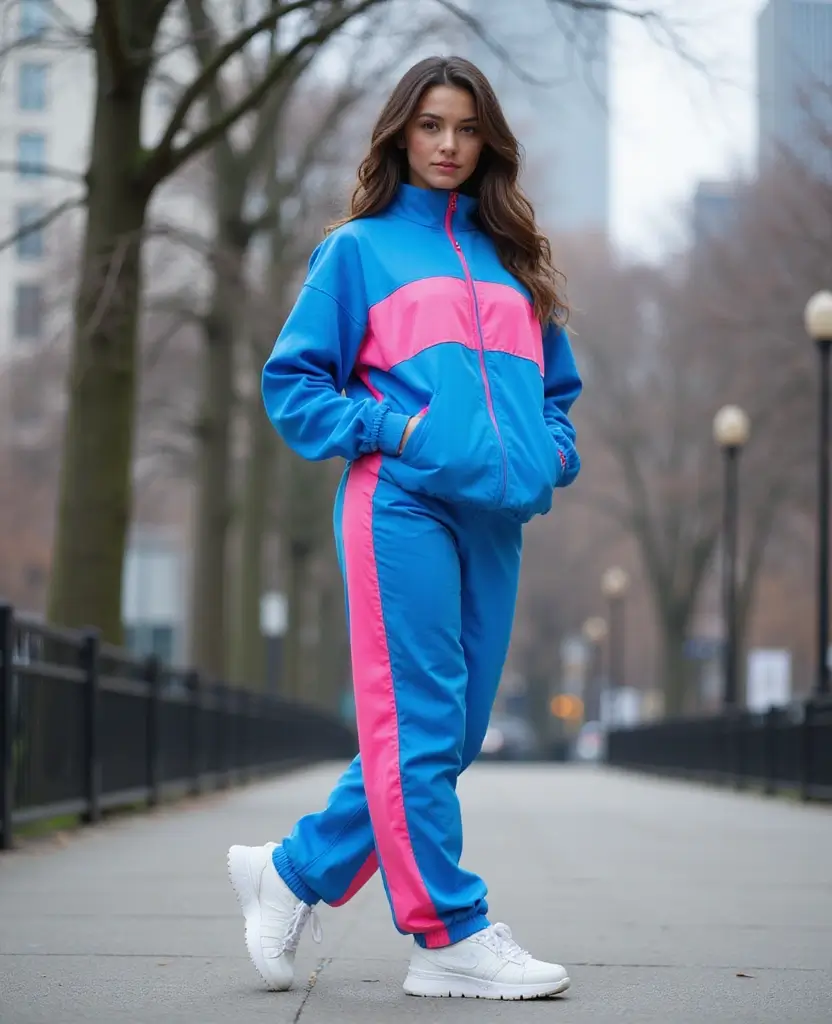 22 Cozy Outfits for Exploring NYC in December (You Won't Want to Change!) 55 what to wear in NYC in December 22 Cozy Outfits for Exploring NYC in December (You Won't Want to Change!) - 19. Stylish Tracksuit & Cool Sneakers