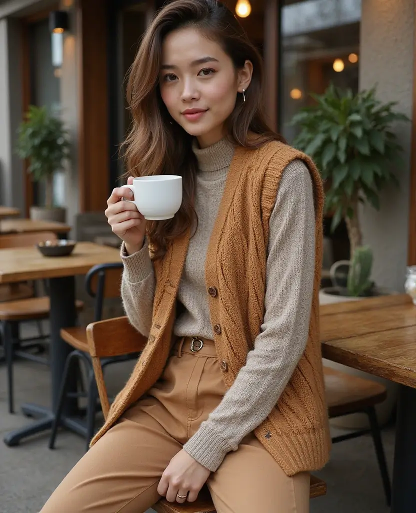 22 Trendy Yet Comfortable Fashion Choices for December in San Francisco (Warning: #13 Is Bold!) 17 what to wear in San Francisco in December 22 Trendy Yet Comfortable Fashion Choices for December in San Francisco (Warning: #13 Is Bold!) - 17. Layered Sweater Vests