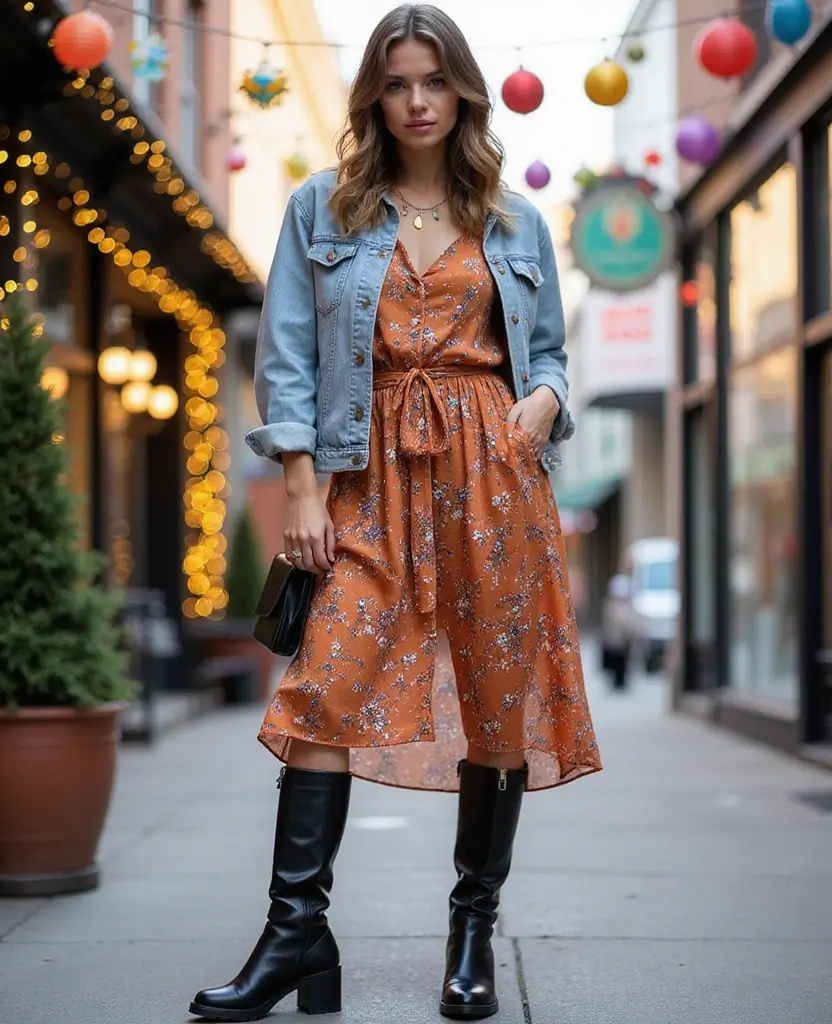 22 Trendy Yet Comfortable Fashion Choices for December in San Francisco (Warning: #13 Is Bold!) 3 what to wear in San Francisco in December 22 Trendy Yet Comfortable Fashion Choices for December in San Francisco (Warning: #13 Is Bold!) - 3. Chic Midi Dresses