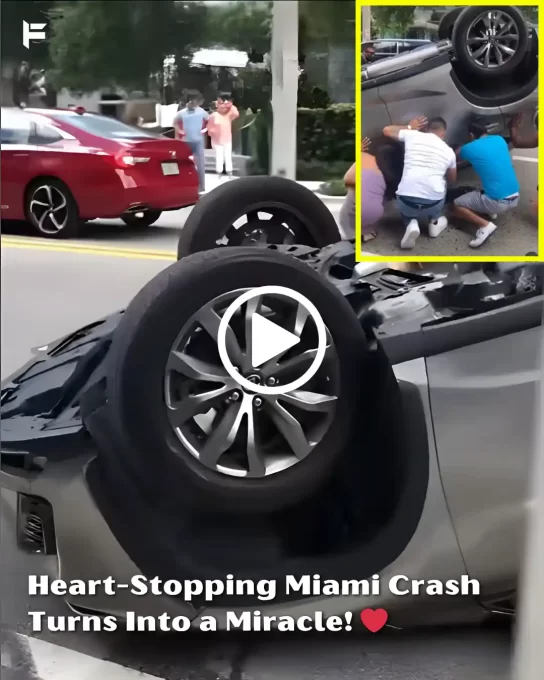 Heart-Stopping Miami Crash Turns Into a Miracle! ❤️ 1 Miami accident Miami accident
