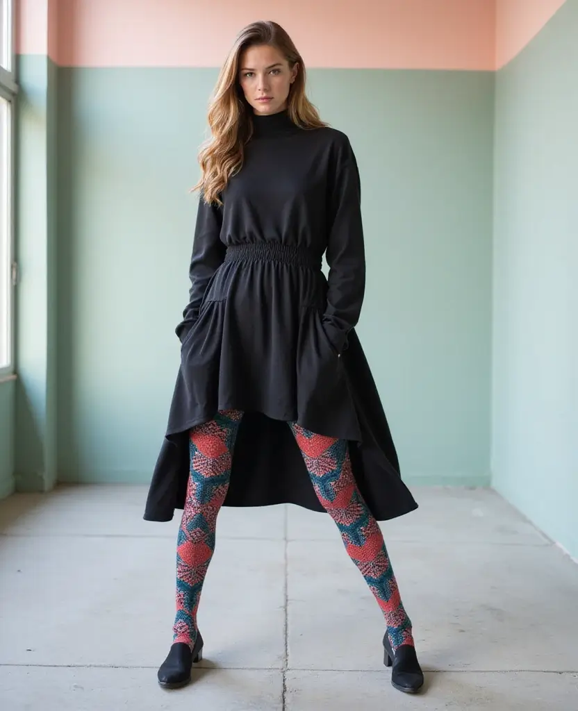 Master the Art of Layering in Stockholm: 10 Tricks for Effortless Style! 8 what to wear in Stockholm all year round Master the Art of Layering in Stockholm: 10 Tricks for Effortless Style! - 8. Layer with Leggings and Tights