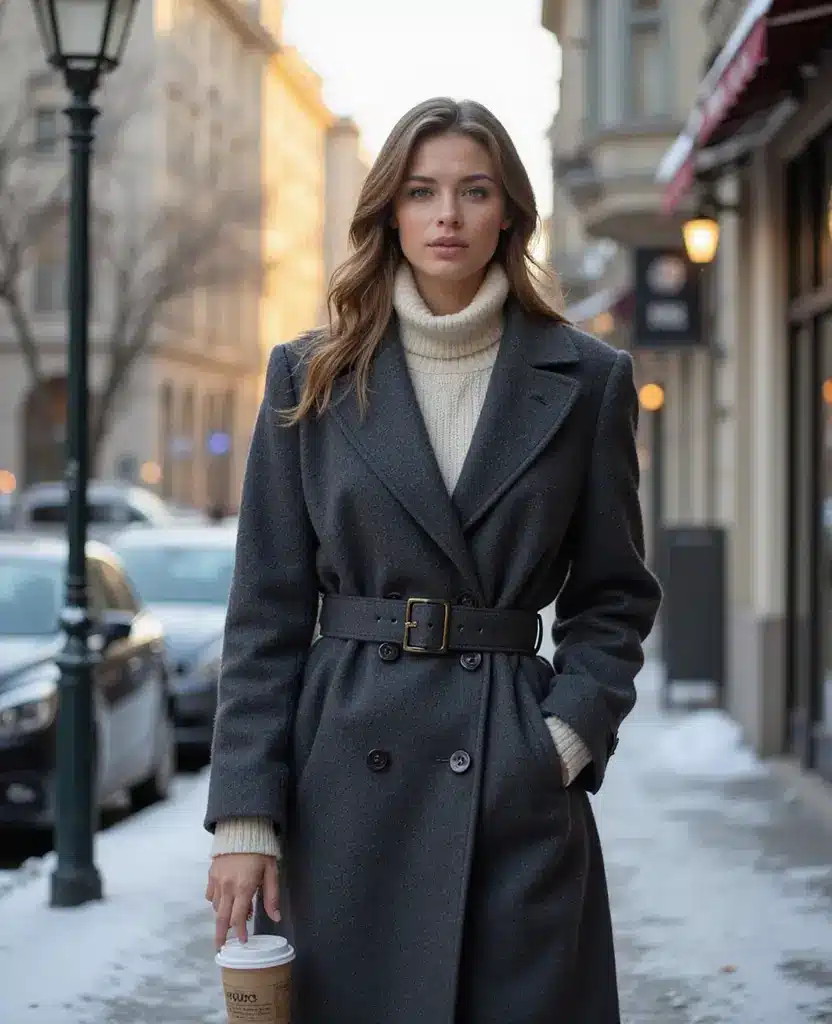 15 Chic Layering Ideas for Your Budapest Trip in December (You'll Love #3!) 11 what to wear in Budapest in December 15 Chic Layering Ideas for Your Budapest Trip in December (You'll Love #3!) - 11. Warm But Stylish with a Wool Blend