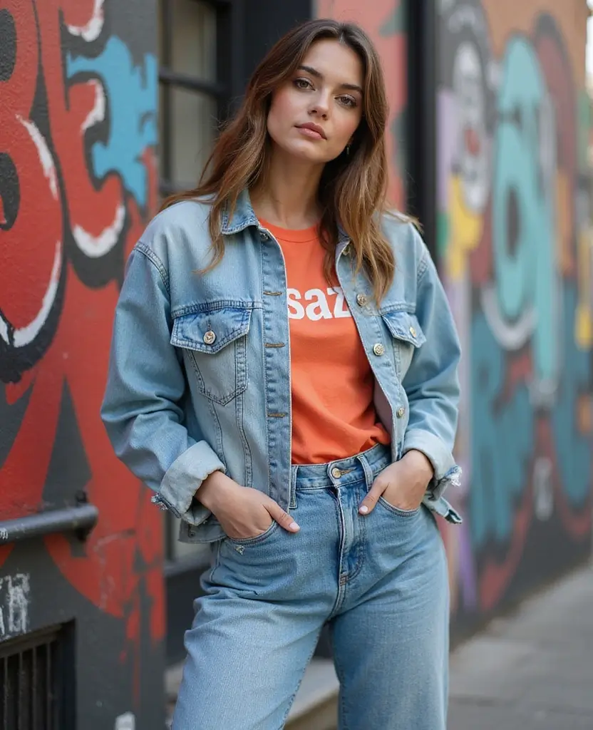 15 Chic Outfit Ideas for Every Season in Copenhagen (Get Ready for #6!) 28 what to wear in Copenhagen all year round 15 Chic Outfit Ideas for Every Season in Copenhagen (Get Ready for #6!) - 10. Urban Edge with Denim