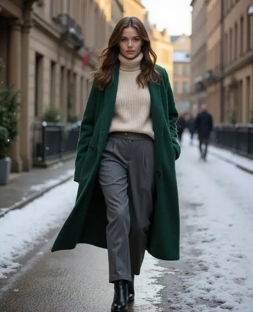 15 Effortlessly Stylish Casual Outfits for Exploring Edinburgh (You'll Love #10!) 35 what to wear in Edinburgh all year round 15 Effortlessly Stylish Casual Outfits for Exploring Edinburgh (You'll Love #10!) - 15. Classic Boots and Winter Layers