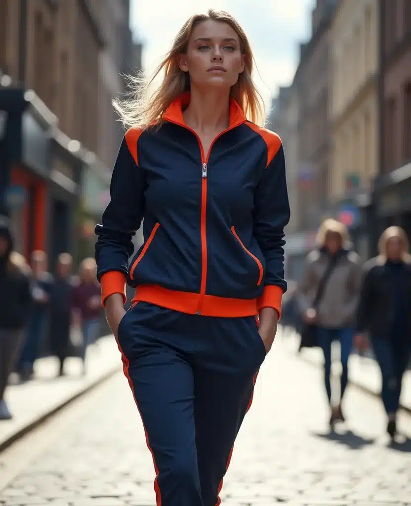 15 Effortlessly Stylish Casual Outfits for Exploring Edinburgh (You'll Love #10!) 21 what to wear in Edinburgh all year round 15 Effortlessly Stylish Casual Outfits for Exploring Edinburgh (You'll Love #10!) - 9. Sporty Aesthetic with a Tracksuit