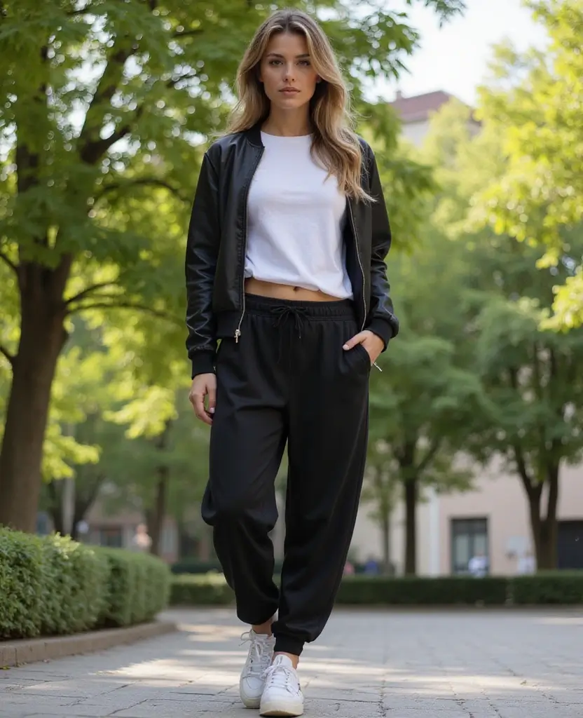 19 Stunning Looks for Your December Trip to Barcelona (You Won't Believe #5!) 5 what to wear in Barcelona in December 19 Stunning Looks for Your December Trip to Barcelona (You Won't Believe #5!) - 5. Urban Athleisure