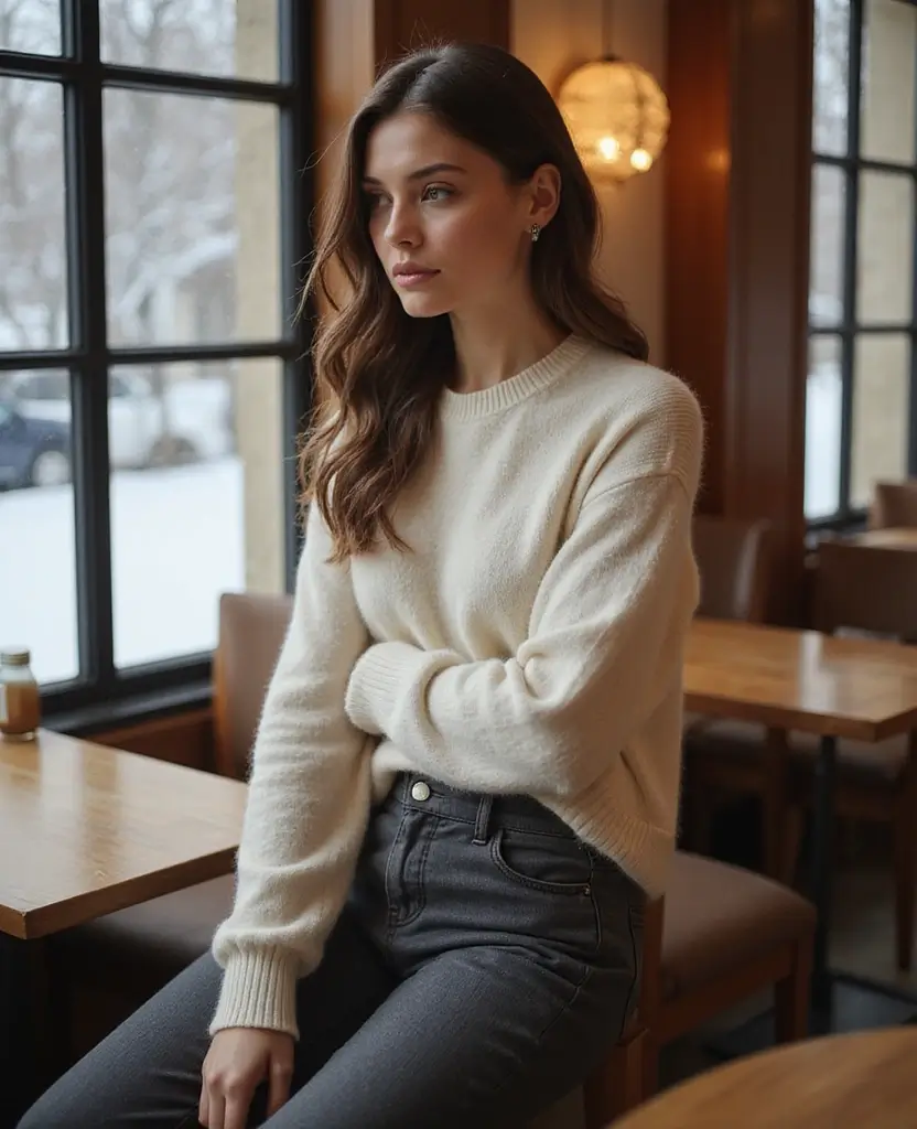19 Stylish Outfits to Wear in Vienna This December (You’ll Want to Copy #6!) 28 what to wear in Vienna in December 19 Stylish Outfits for What to Wear in Vienna This December (You’ll Want to Copy #6!) - 10. Timeless Cashmere Sweater and Tailored Pants