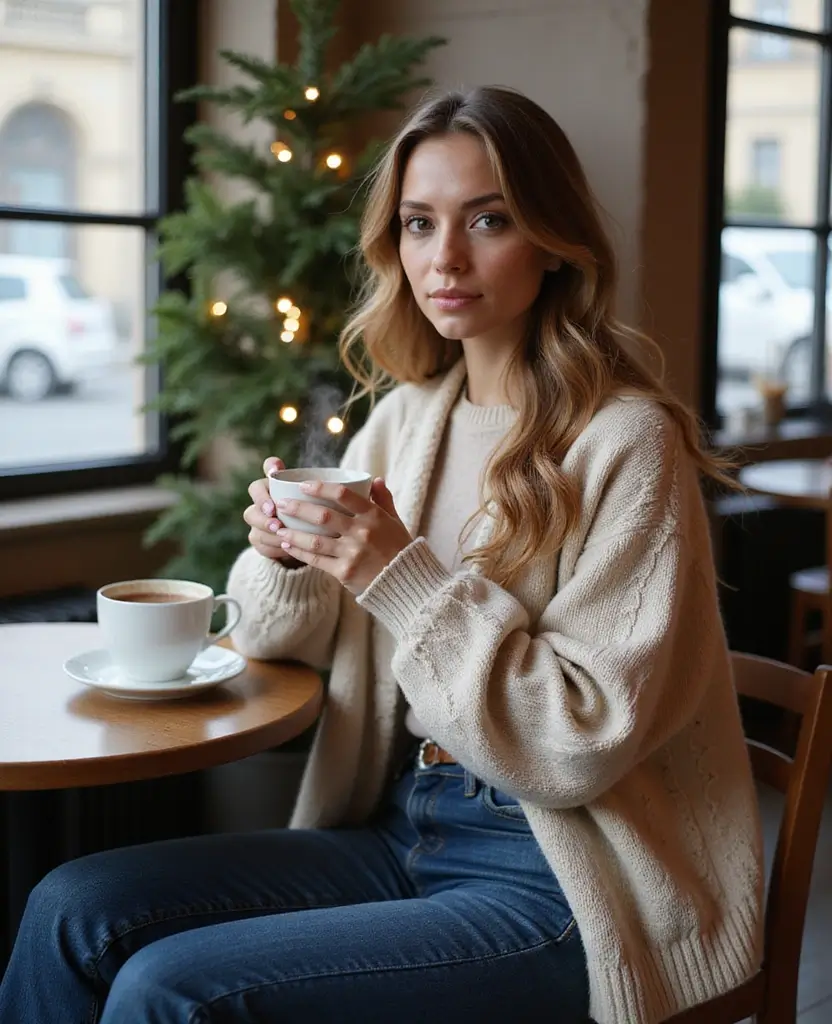 19 Stylish Outfits to Wear in Vienna This December (You’ll Want to Copy #6!) 40 what to wear in Vienna in December 19 Stylish Outfits for What to Wear in Vienna This December (You’ll Want to Copy #6!) - 14. Classic Cardigan and Bootcut Jeans