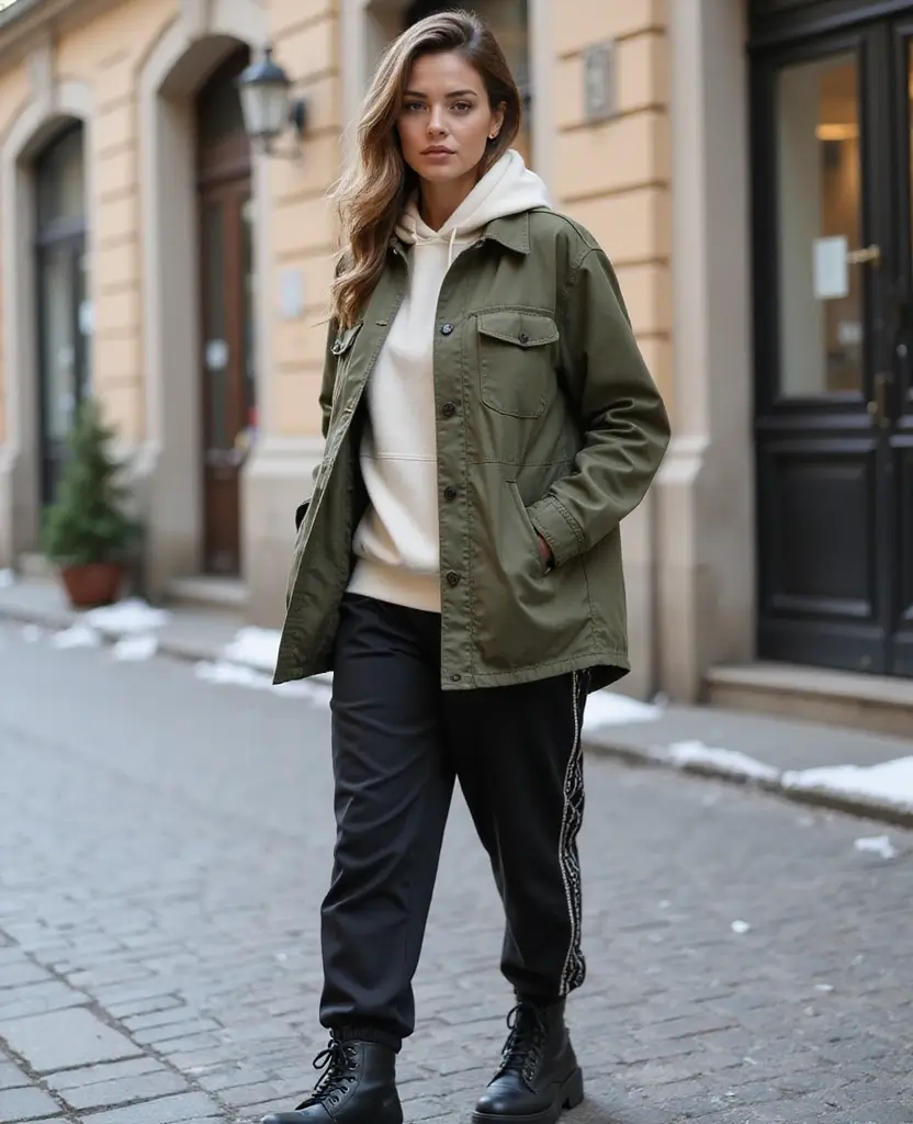 20 Chic December Outfit Ideas for Prague (Guess Which One is #1!) 23 what to wear in Prague in December 20 Chic December Outfit Ideas for Prague (Guess Which One is #1!) - 10. The Utility Look