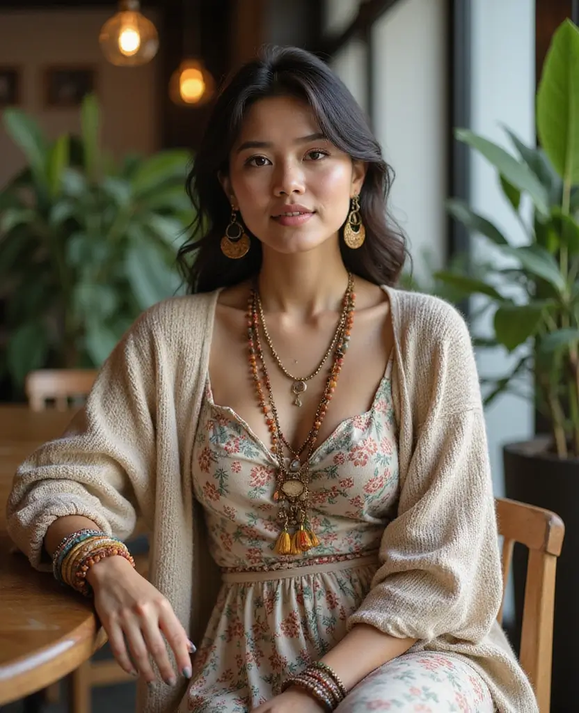 20 Fabulous Outfit Ideas for a Stylish December in Tokyo! 40 what to wear in Tokyo in December 20 Fabulous Outfit Ideas for a Stylish December in Tokyo! - 20. Relaxed Bohemian Style with Layers