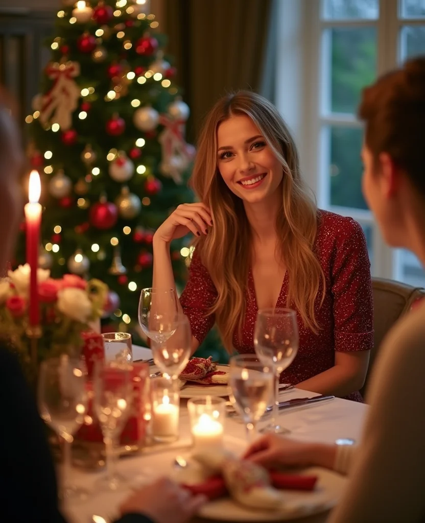 21 Elegant Christmas Dinner Outfits That Will Leave Everyone in Awe! 18 what to wear for Christmas dinner 21 Elegant Christmas Dinner Outfits That Will Leave Everyone in Awe! - 16. Tailored Trousers with a Festive Top