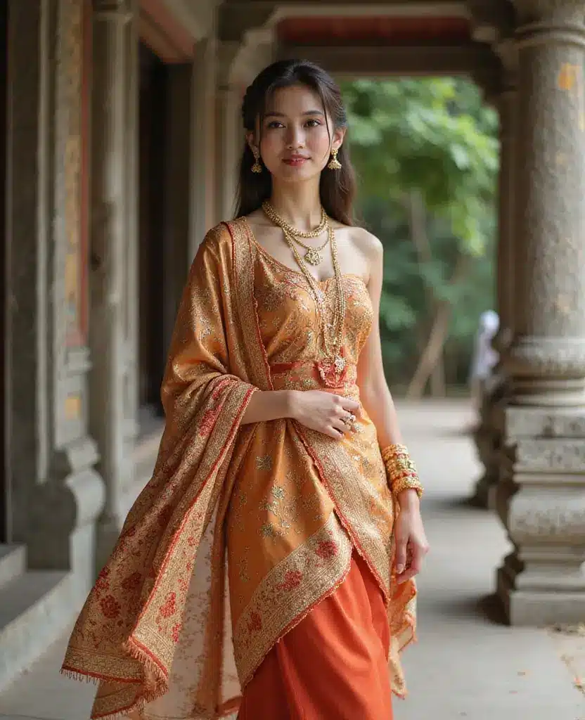 21 Gorgeous Thailand Vacation Outfits for December That Will Turn Heads! 21 what to wear in Thailand in December 21 Gorgeous Thailand Vacation Outfits for December That Will Turn Heads! - 21. Embrace the Local Culture