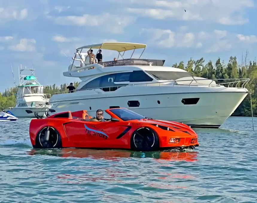 I Rode a Floating Corvette in Miami — And It’s the Wildest Family Adventure You’ll Ever Try! 2 Miami Jet Car A Jet car with an on site chase boats with trained staff