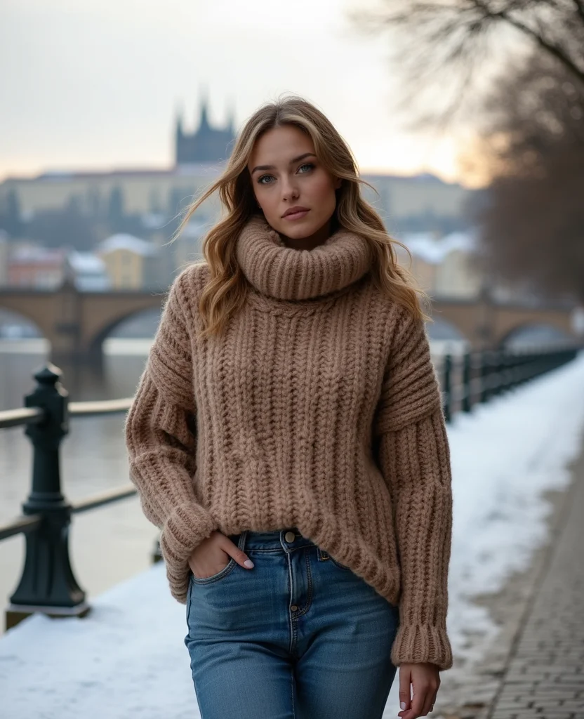 10 Must-Have Outfits for Prague in January (You Won't Believe #5!) 8 what to wear in Prague in January 10 Must-Have Outfits for Prague in January (You Won't Believe #5!) - 2. Cozy Knits
