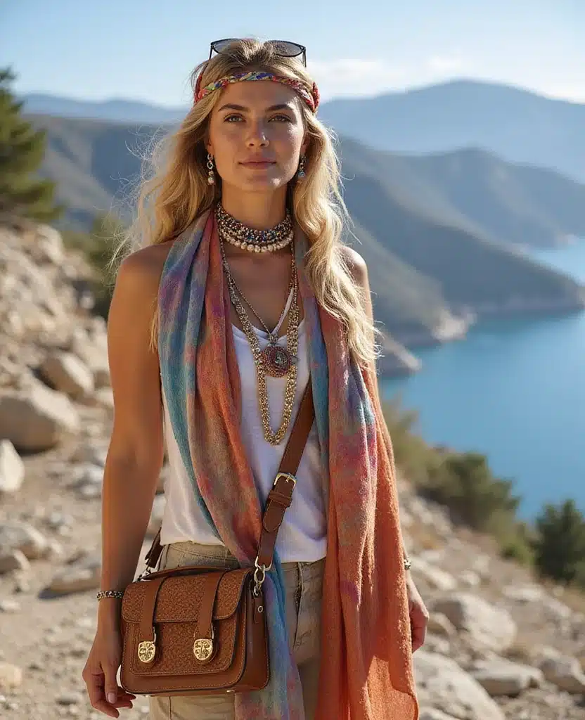 15 Fashion Tips for Your Greece Winter Travel in January (Don't Miss #4!) 22 what to wear in Greece in January 15 Fashion Tips for Your Greece Winter Travel in January (Don't Miss #4!) - 4. Accessorize for Impact