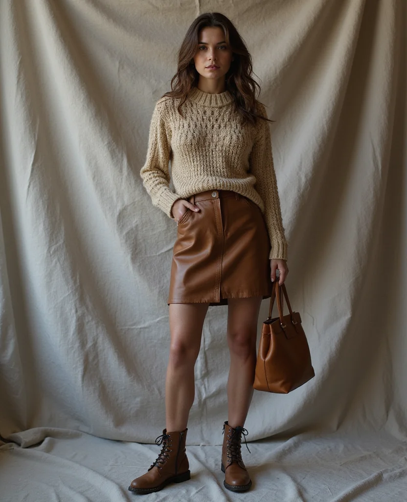 15 January Outfit Ideas for Barcelona That Will Turn Heads! 89 What to wear in Barcelona in January 15 January Outfit Ideas for Barcelona That Will Turn Heads! - 13. Combination of Textures