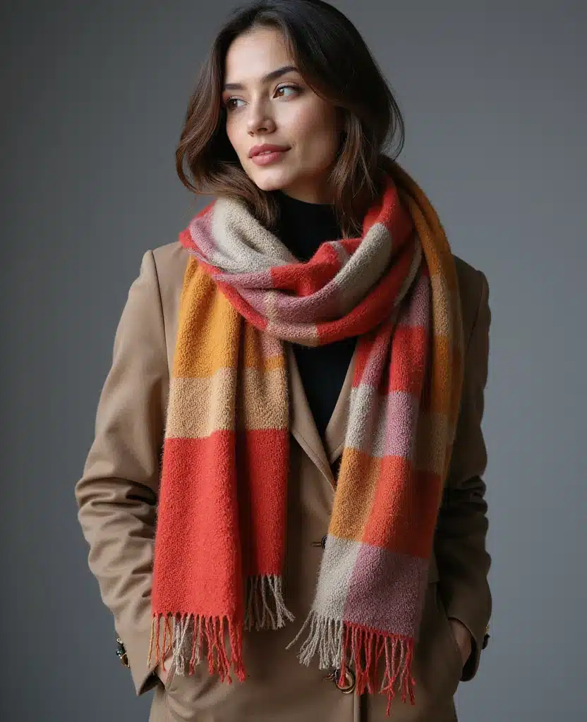 17 Stylish Looks for London in January That Will Keep You Cozy and Chic! 15 what to wear in London in January 17 Stylish Looks for London in January That Will Keep You Cozy and Chic! - 3. Statement Scarves