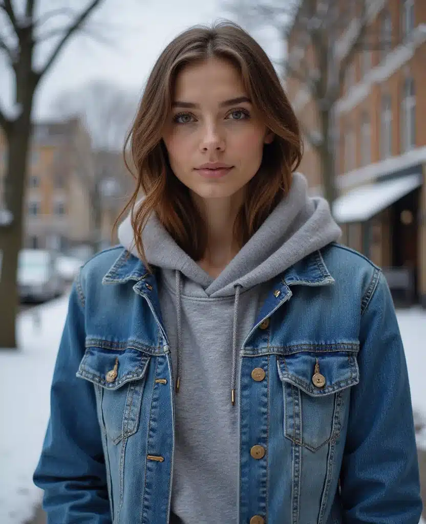 17 Stylish Looks for London in January That Will Keep You Cozy and Chic! 36 what to wear in London in January 17 Stylish Looks for London in January That Will Keep You Cozy and Chic! - 6. Layering with Denim