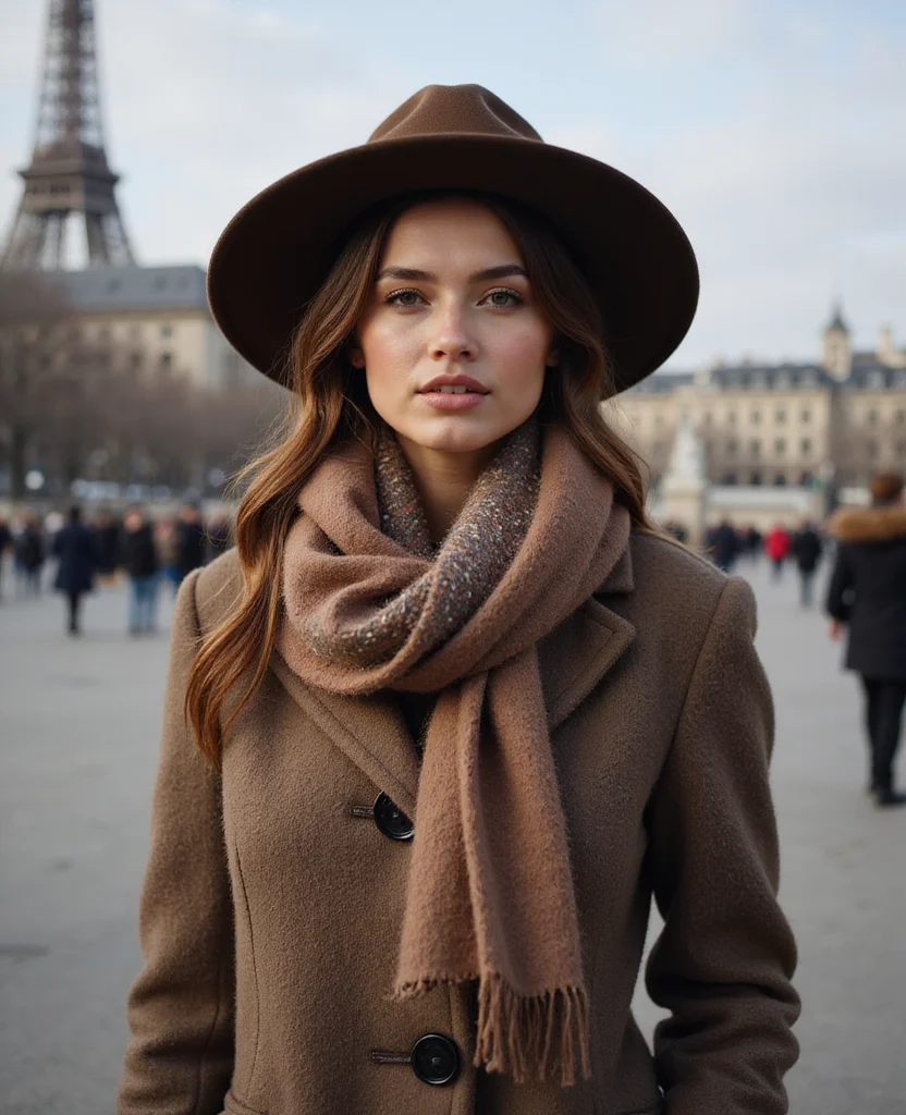 20 Stylish Paris Winter Outfits That Will Keep You Cozy in January (Check Out #8!) 131 What to wear in Paris in January 20 Stylish Paris Winter Outfits That Will Keep You Cozy in January (Check Out #8!) - 19. Statement Hats and Scarves