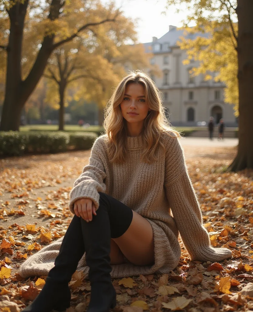 20 Stylish Paris Winter Outfits That Will Keep You Cozy in January (Check Out #8!) 15 What to wear in Paris in January 20 Stylish Paris Winter Outfits That Will Keep You Cozy in January (Check Out #8!) - 3. Sweater Dress and Over-the-Knee Boots