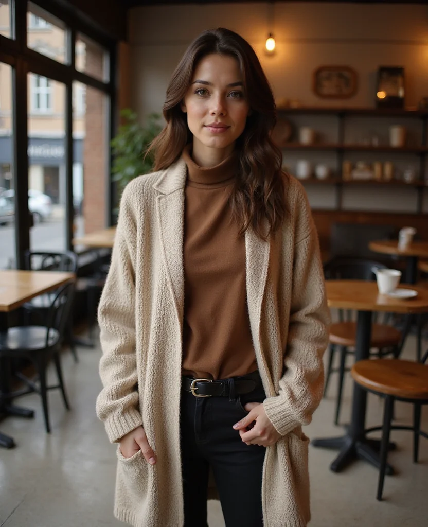 20 Stylish Paris Winter Outfits That Will Keep You Cozy in January (Check Out #8!) 22 What to wear in Paris in January 20 Stylish Paris Winter Outfits That Will Keep You Cozy in January (Check Out #8!) - 4. Layered Turtlenecks and Cardigans