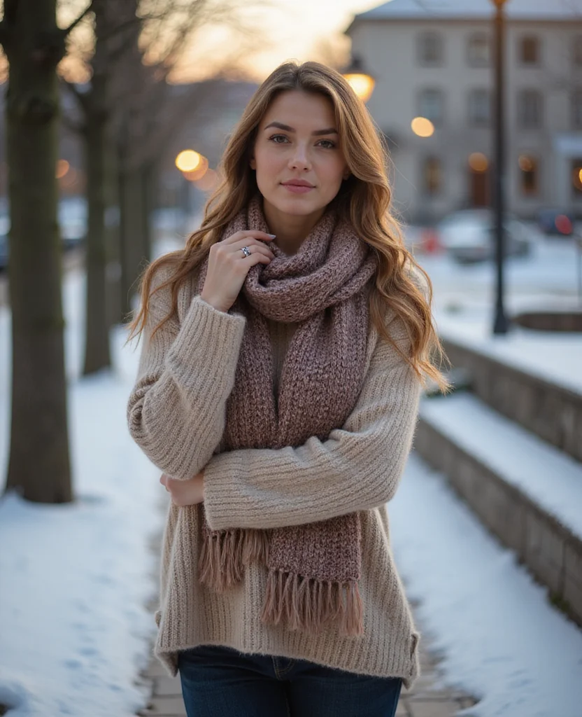 21 Chic Istanbul Winter Outfits That Will Inspire Your Next Trip! 110 What to wear in Istanbul in January 21 Chic Istanbul Winter Outfits That Will Inspire Your Next Trip! - 16. Warm Woolen Sweaters with Stylish Scarves 1