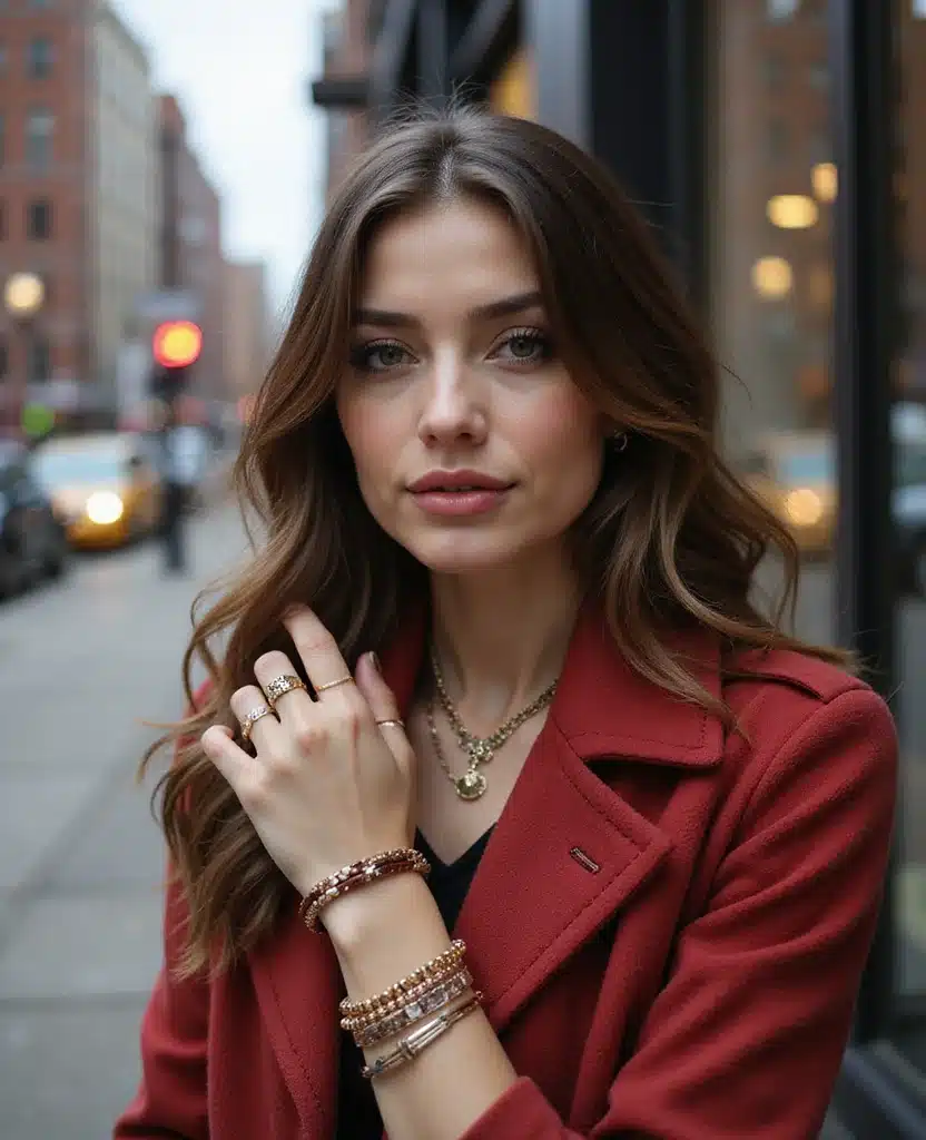 25 February Style Inspirations for Your NYC Trip (Get Ready for #15!) 138 What to wear in NYC in February 25 February Style Inspirations for Your NYC Trip (Get Ready for #15!) - 20. Layered Accessories 1