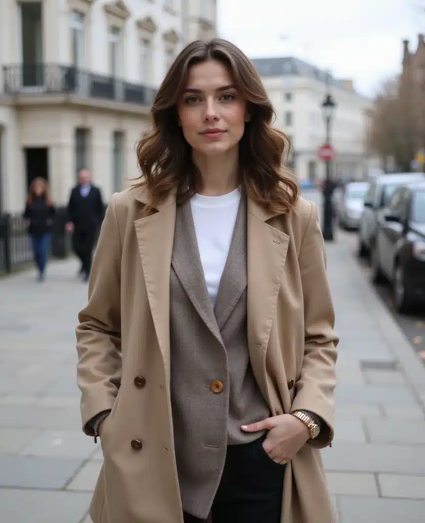 25 Local Style Tips for London February Fashion (Wait Until You See #15!) 92 What to wear in London in February 25 Local Style Tips for London February Fashion (Wait Until You See #15!) - 14. Layer with Lightweight Fabrics 1