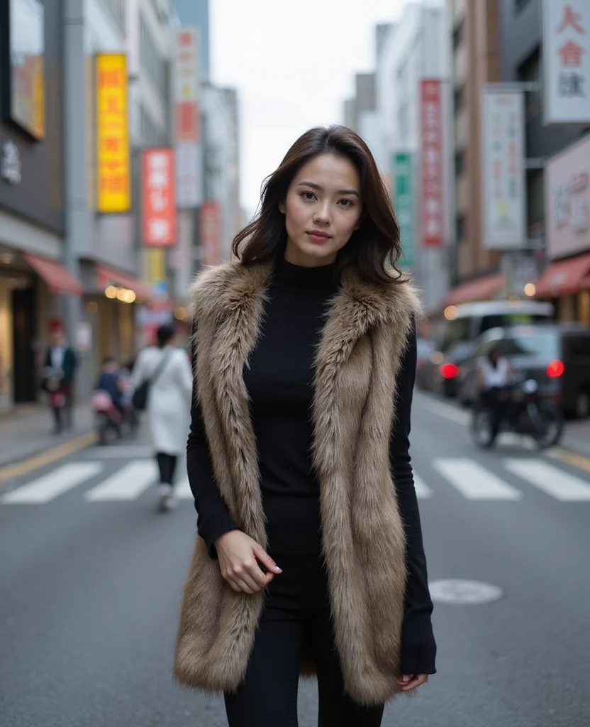 27 Tokyo Winter Clothing Ideas That Will Make You Feel Like a Local! 122 What to wear in Tokyo in January 27 Tokyo Winter Clothing Ideas That Will Make You Feel Like a Local! - 18. Faux Fur Elegance 1