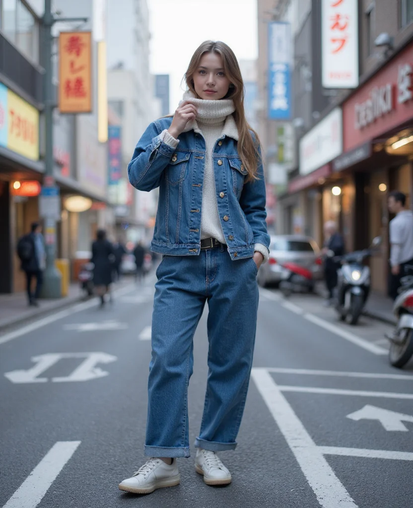27 Tokyo Winter Clothing Ideas That Will Make You Feel Like a Local! 145 What to wear in Tokyo in January 27 Tokyo Winter Clothing Ideas That Will Make You Feel Like a Local! - 21. Classic Denim 1
