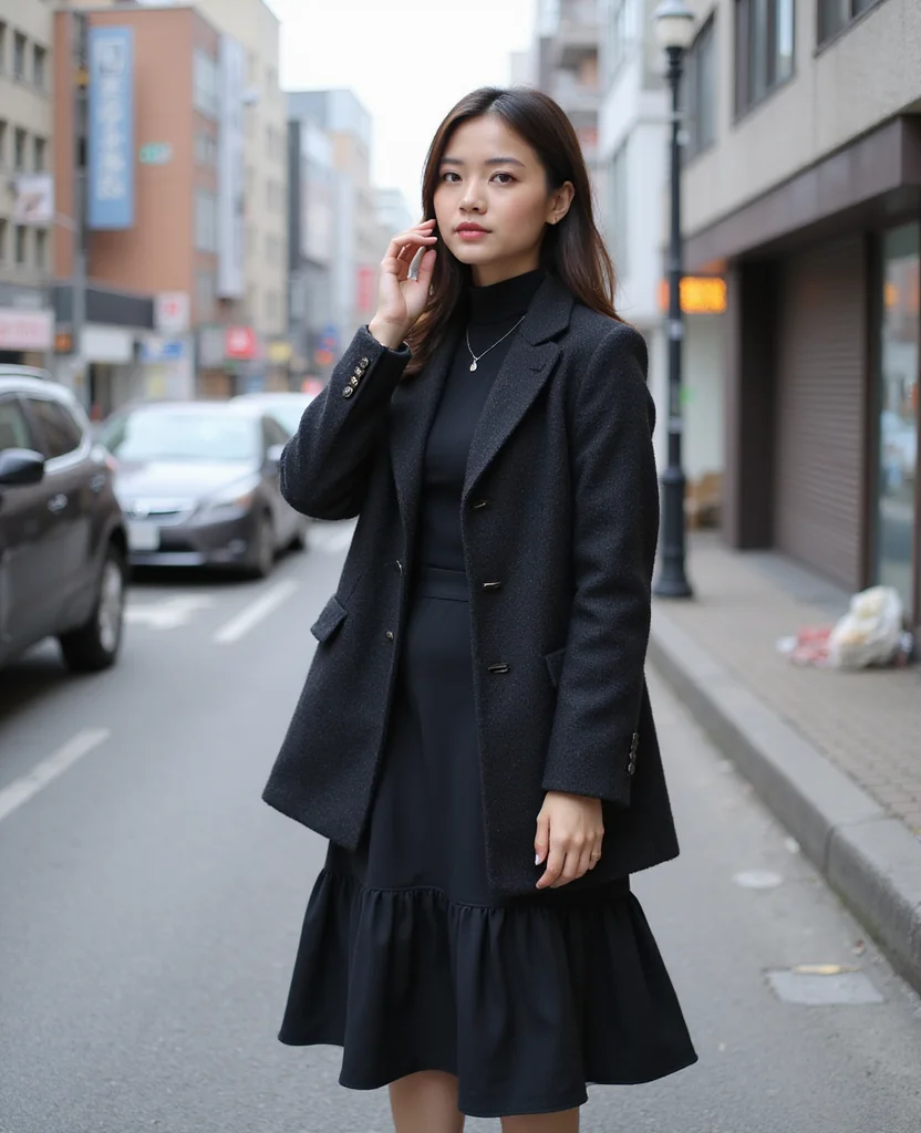 27 Tokyo Winter Clothing Ideas That Will Make You Feel Like a Local! 50 What to wear in Tokyo in January 27 Tokyo Winter Clothing Ideas That Will Make You Feel Like a Local! - 8. Midi Dresses & Skirts 1