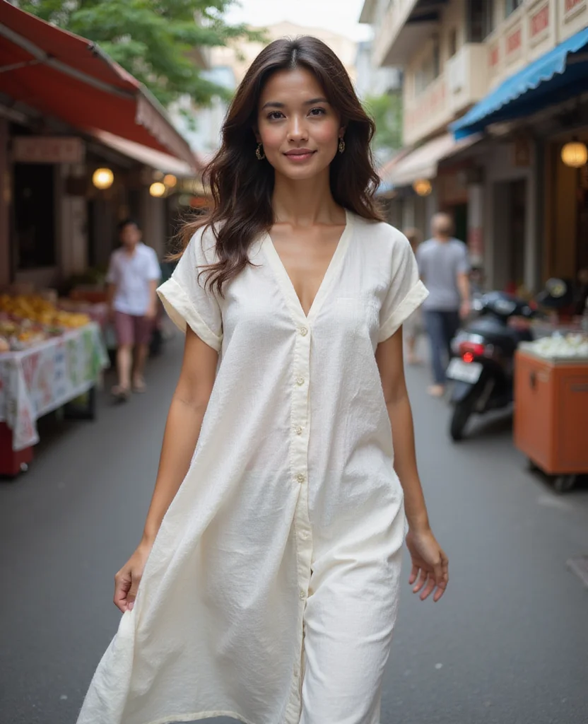 27 Travel-Ready Outfits for Your January Trip to Bangkok (You’ll Love #14!) 1 What to wear in Bangkok in January 27 Travel-Ready Outfits for Your January Trip to Bangkok (You’ll Love #14!) - 1. Lightweight Linen Dress 1