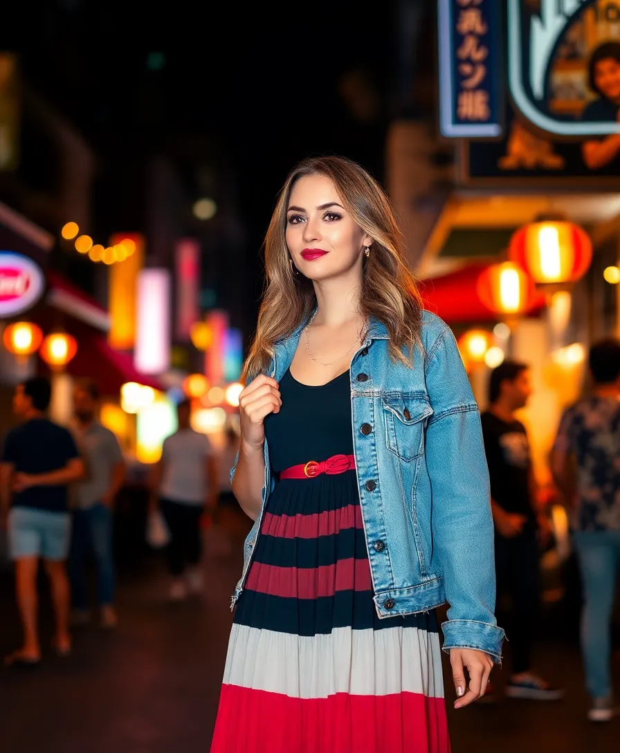27 Travel-Ready Outfits for Your January Trip to Bangkok (You’ll Love #14!) 152 What to wear in Bangkok in January 27 Travel-Ready Outfits for Your January Trip to Bangkok (You’ll Love #14!) - 22. Layered Maxi Dress with Denim 1