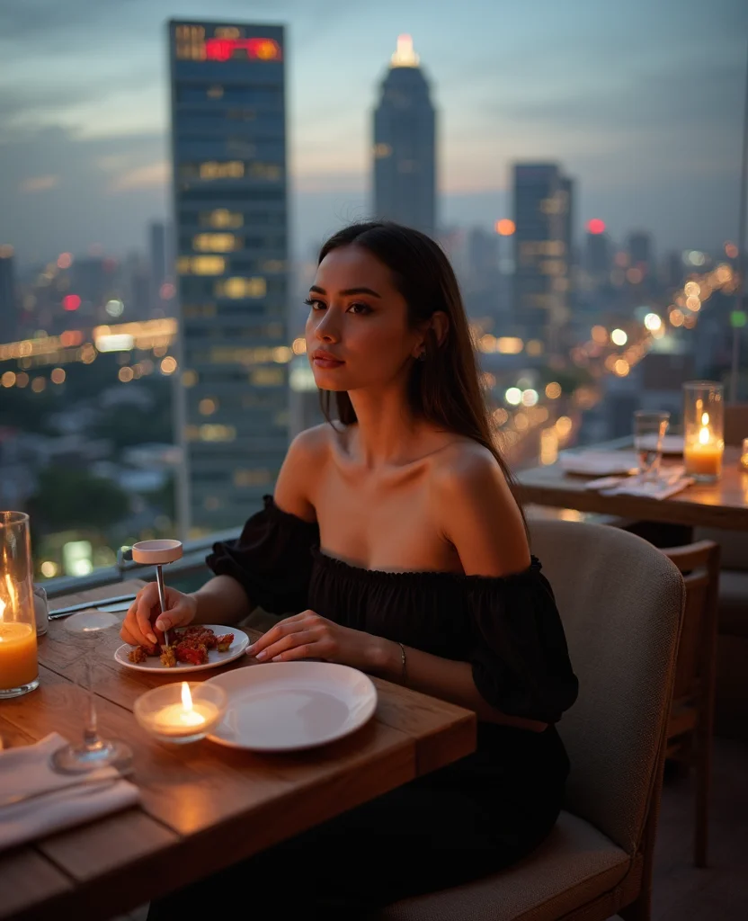 27 Travel-Ready Outfits for Your January Trip to Bangkok (You’ll Love #14!) 36 What to wear in Bangkok in January 27 Travel-Ready Outfits for Your January Trip to Bangkok (You’ll Love #14!) - 6. Off-Shoulder Top with Palazzo Pants 1