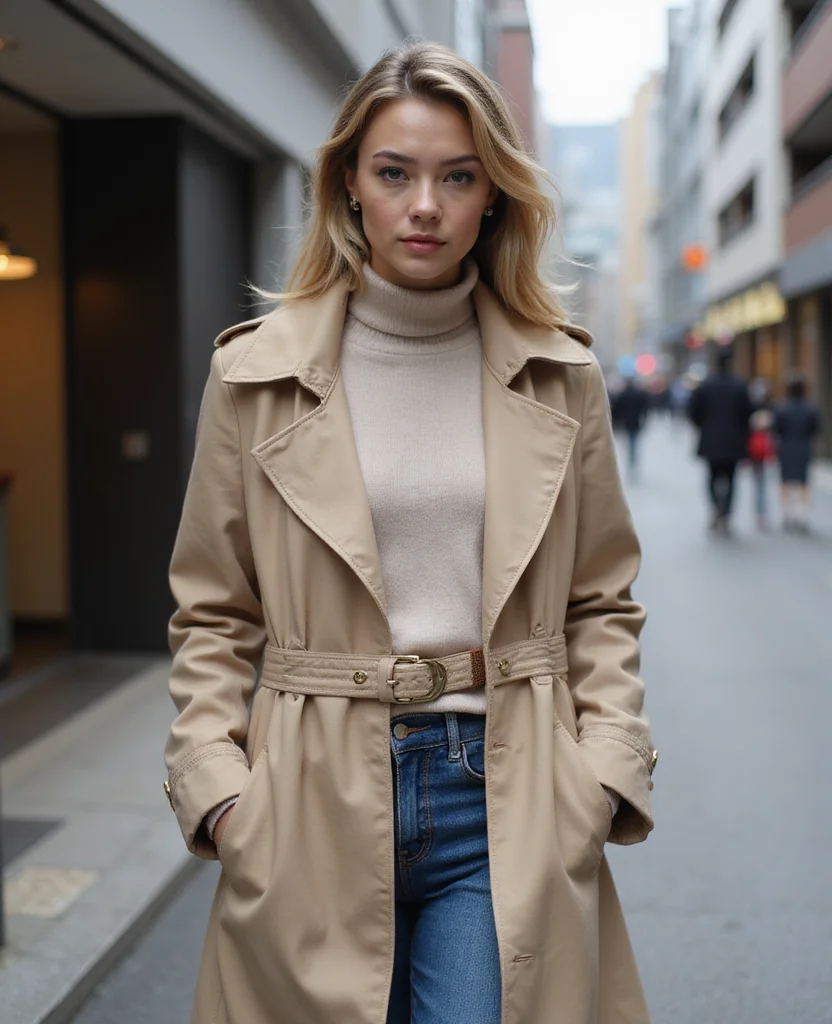 10 Stylish Tokyo February Outfits That Will Turn Heads (You Won't Believe #5!) 1 What to wear in Tokyo in February 10 Stylish Tokyo February Outfits That Will Turn Heads (You Won't Believe #5!) - 1. Layered Chic: The Power of a Trench Coat 1