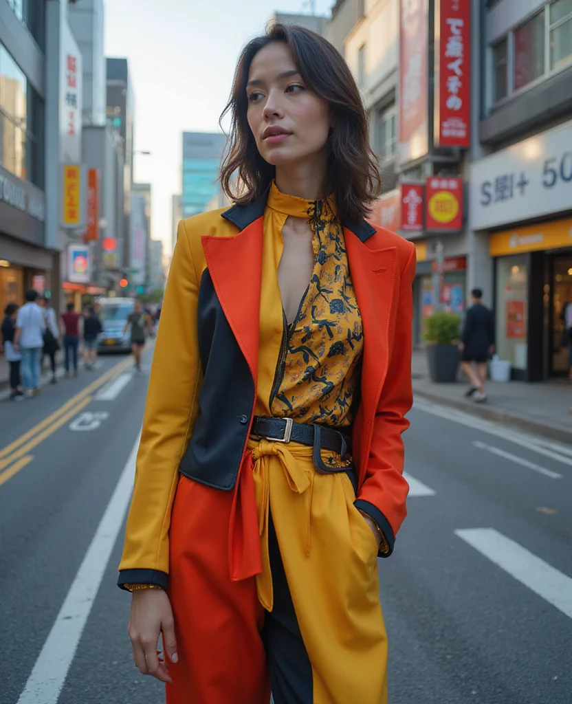 10 Stylish Tokyo February Outfits That Will Turn Heads (You Won't Believe #5!) 52 What to wear in Tokyo in February 10 Stylish Tokyo February Outfits That Will Turn Heads (You Won't Believe #5!) - 8. Bold Color Blocking 1