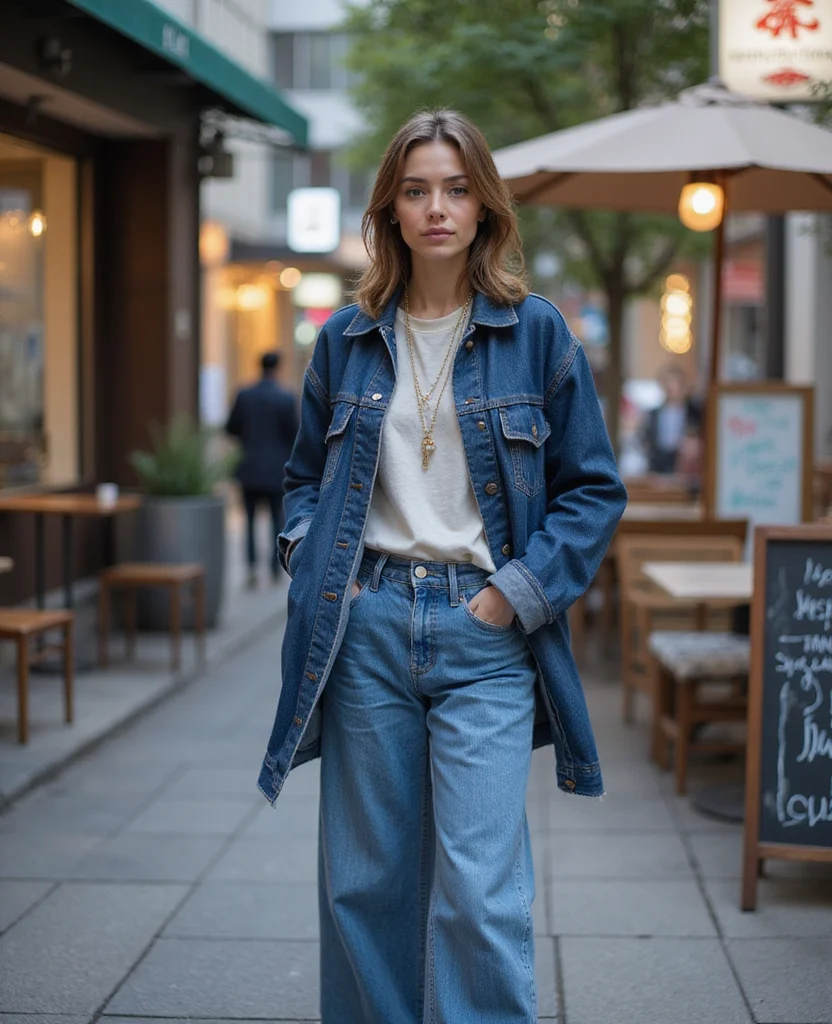 10 Stylish Tokyo February Outfits That Will Turn Heads (You Won't Believe #5!) 61 What to wear in Tokyo in February 10 Stylish Tokyo February Outfits That Will Turn Heads (You Won't Believe #5!) - 9. Classic Denim on Denim 1
