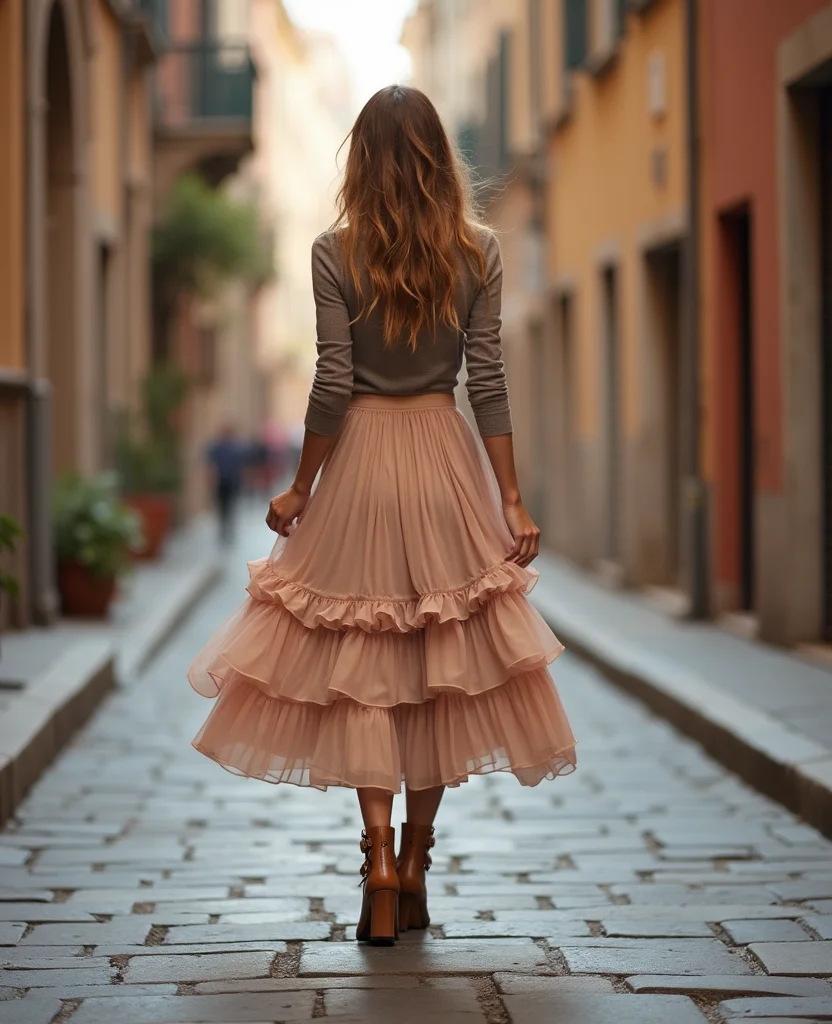 15 Essential Outfit Ideas for a Stylish February in Rome (Trust Us, #7 Is a Must!) 66 What to wear in Rome in February 15 Essential Outfit Ideas for a Stylish February in Rome (Trust Us, #7 Is a Must!) - 10. Playful Layered Skirt 1
