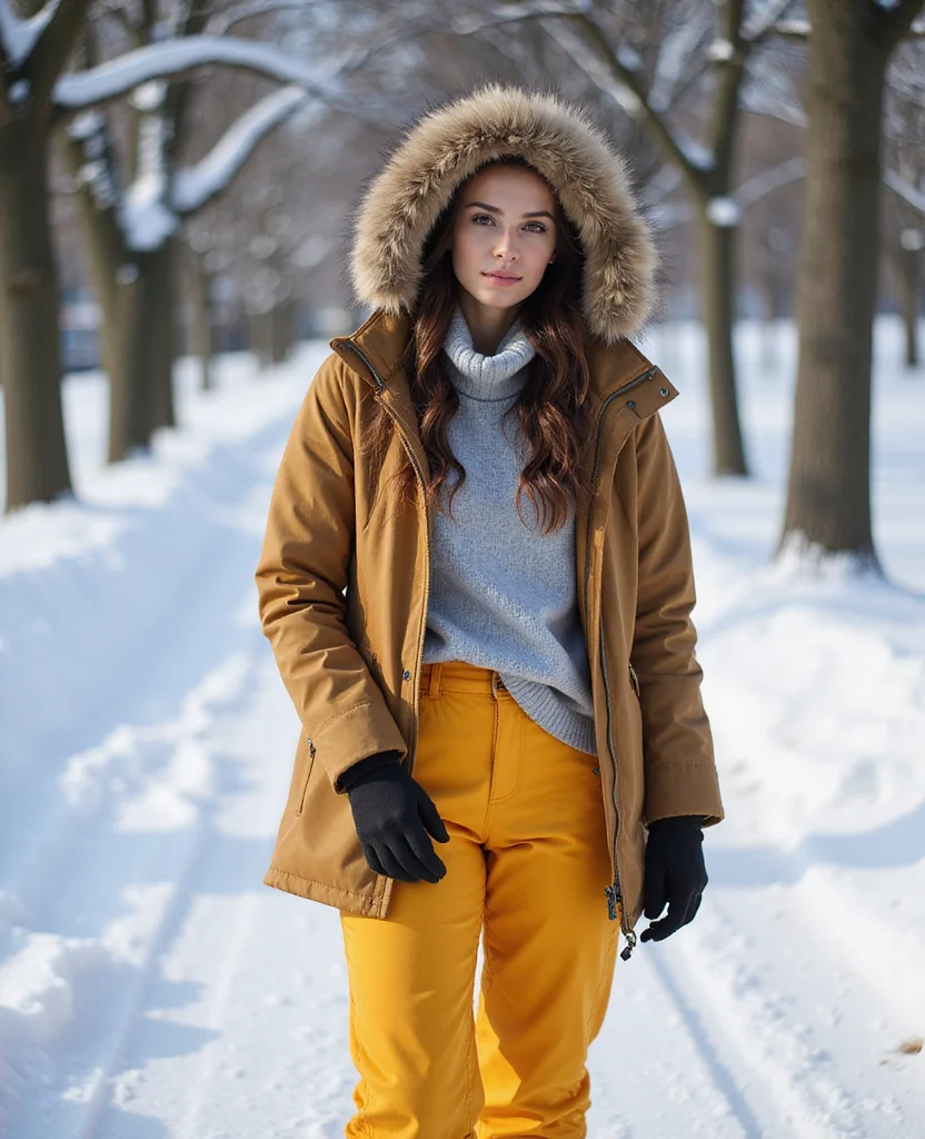 15 Must-Have Winter Outfits for Your February Trip to Prague (You’ll Love #7!) 103 What to wear in Prague in February 15 Must-Have Winter Outfits for Your February Trip to Prague (You’ll Love #7!) - 15. Iconic Ski Pants and Stylish Parka 1