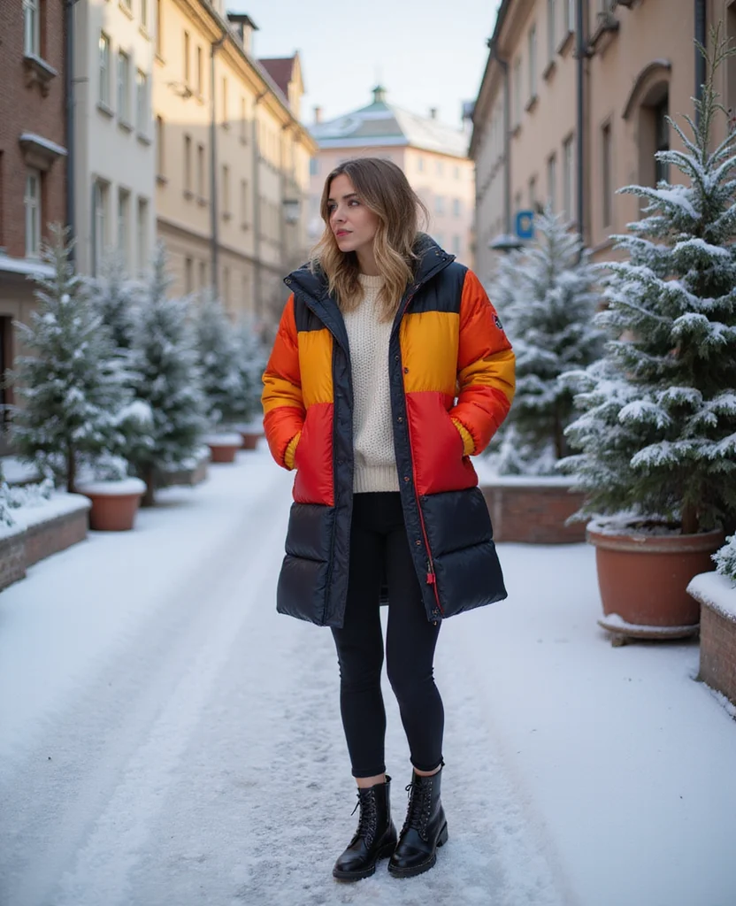 15 Must-Have Winter Outfits for Your February Trip to Prague (You’ll Love #7!) 8 What to wear in Prague in February 15 Must-Have Winter Outfits for Your February Trip to Prague (You’ll Love #7!) - 2. Cozy Chic with a Puffer Jacket 1
