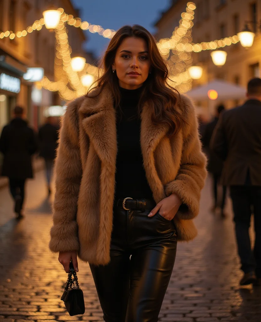 15 Must-Have Winter Outfits for Your February Trip to Prague (You’ll Love #7!) 29 What to wear in Prague in February 15 Must-Have Winter Outfits for Your February Trip to Prague (You’ll Love #7!) - 5. Trendy Faux Fur Jacket 1