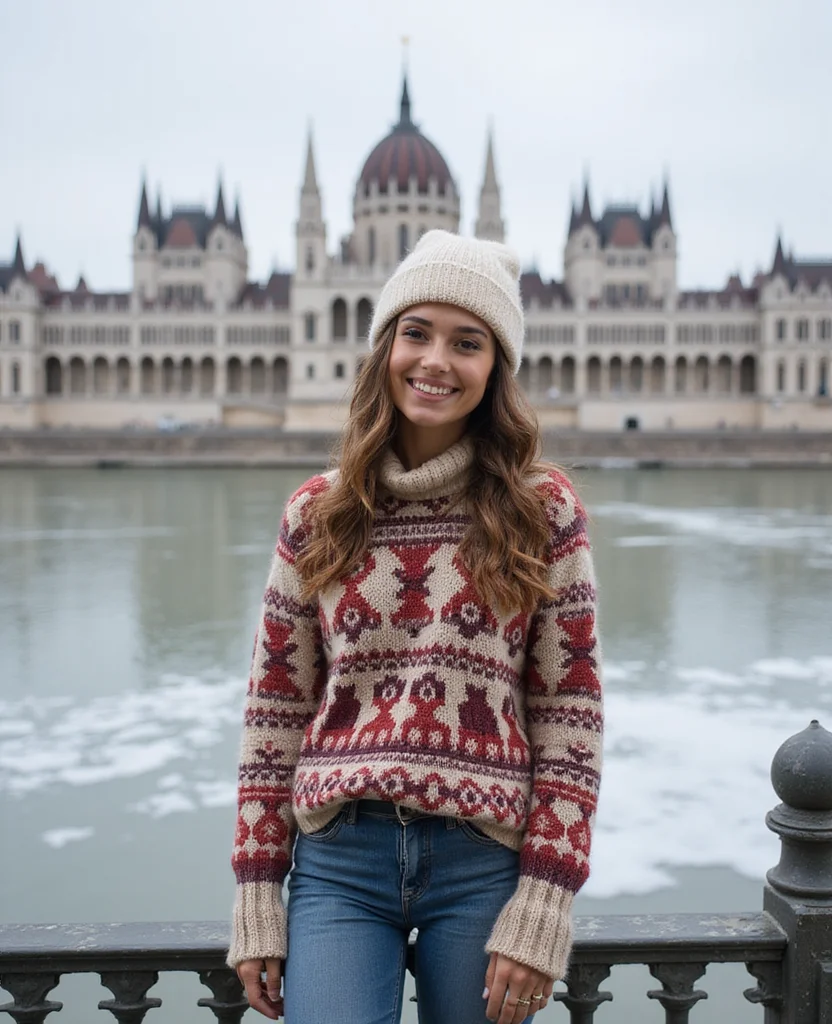 17 Budapest Winter Outfits That’ll Inspire Your Next Instagram Post! 87 What to wear in Budapest in February 17 Budapest Winter Outfits That’ll Inspire Your Next Instagram Post! - 13. Travel-Inspired Prints 1