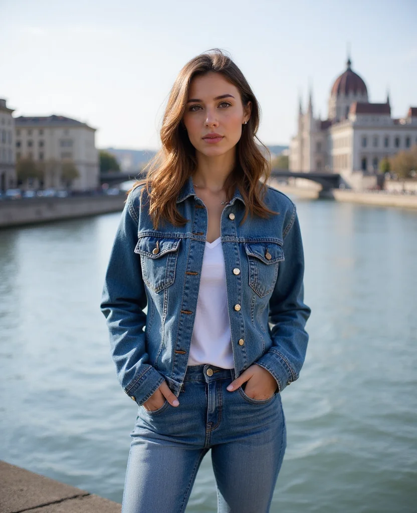 17 Budapest Winter Outfits That’ll Inspire Your Next Instagram Post! 15 What to wear in Budapest in February 17 Budapest Winter Outfits That’ll Inspire Your Next Instagram Post! - 3. Denim on Denim with a Twist 1